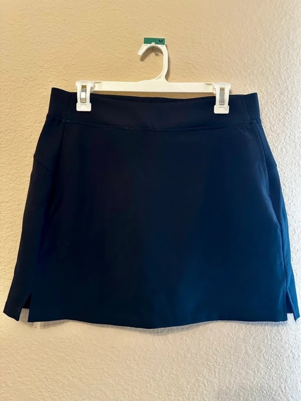 Navy Athletic Mini Skirt with Elastic Waistband - Brand Unknown
